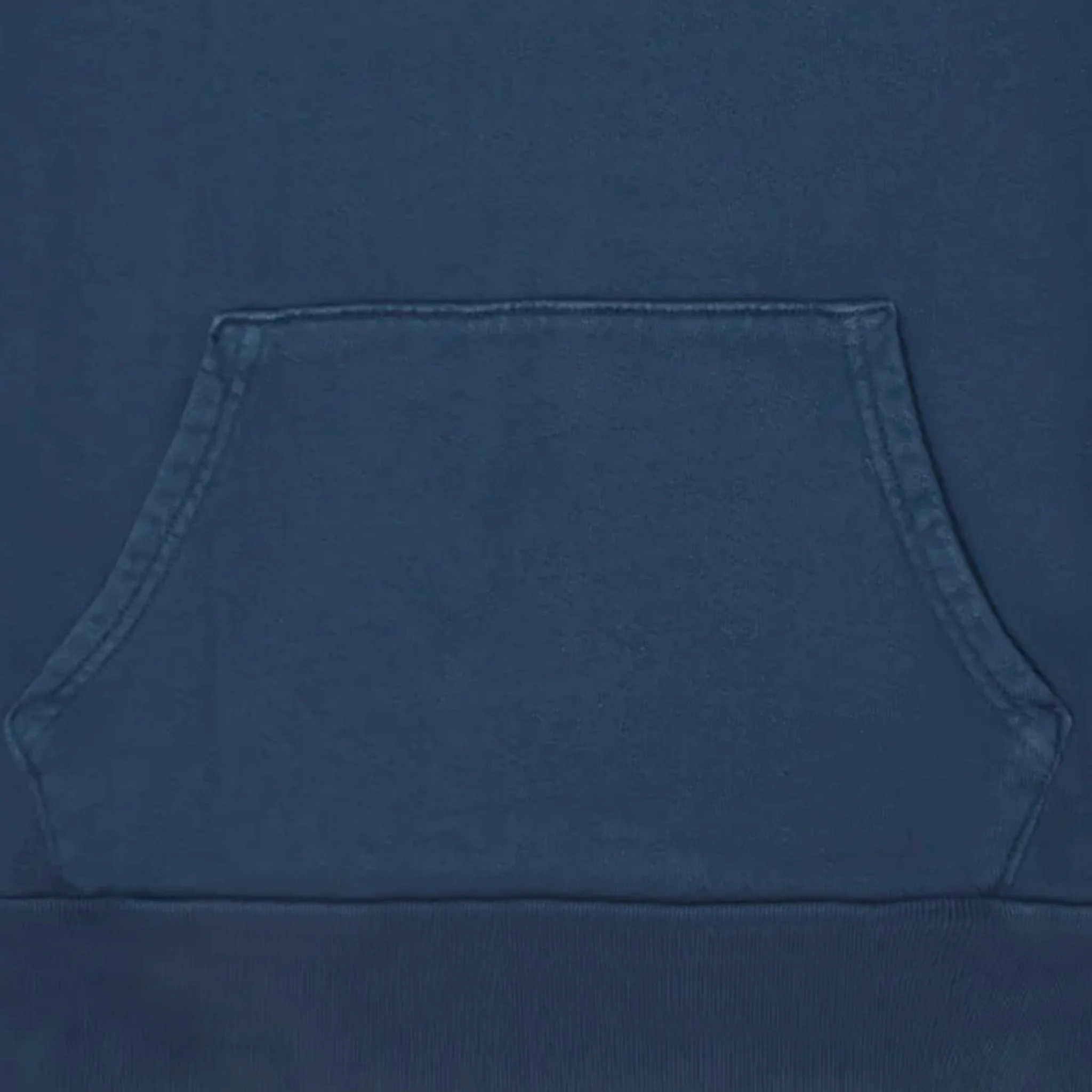 Detailed View of Denim Tears Embroidered Logo Navy Hoodie